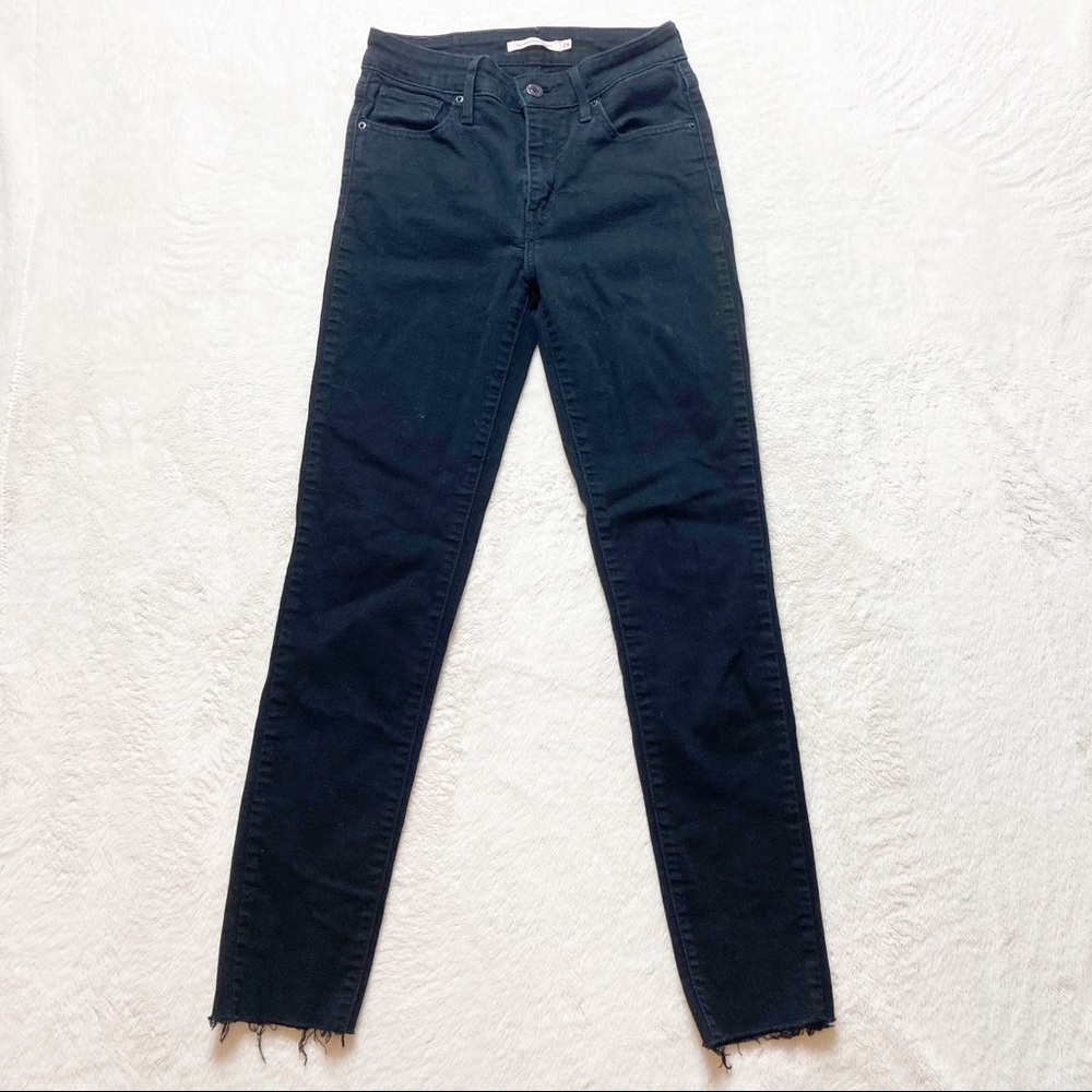 Levi's 721 Women's Black High Rise Skinny Stretch Denim Jean Size 26